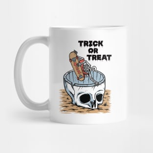 Trick Or Treat Rad In Peace Skeleton Skater R.I.P. Mug